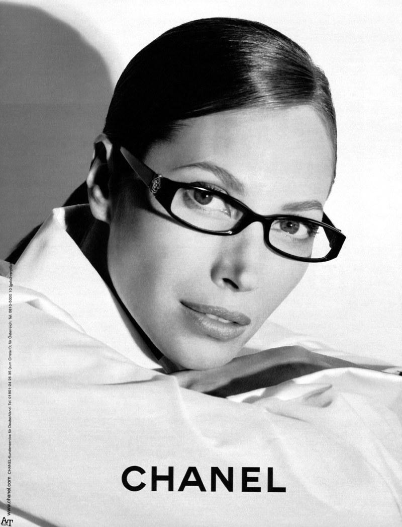 Christy Turlington featured in  the Chanel Eyewear advertisement for Spring/Summer 2008