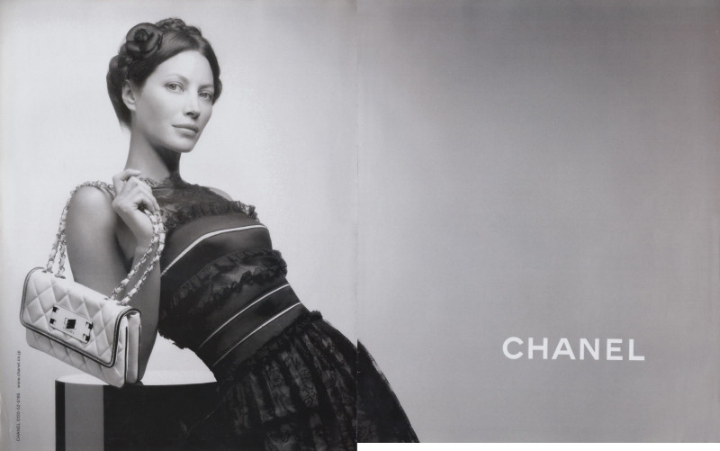 Christy Turlington featured in  the Chanel advertisement for Spring/Summer 2008