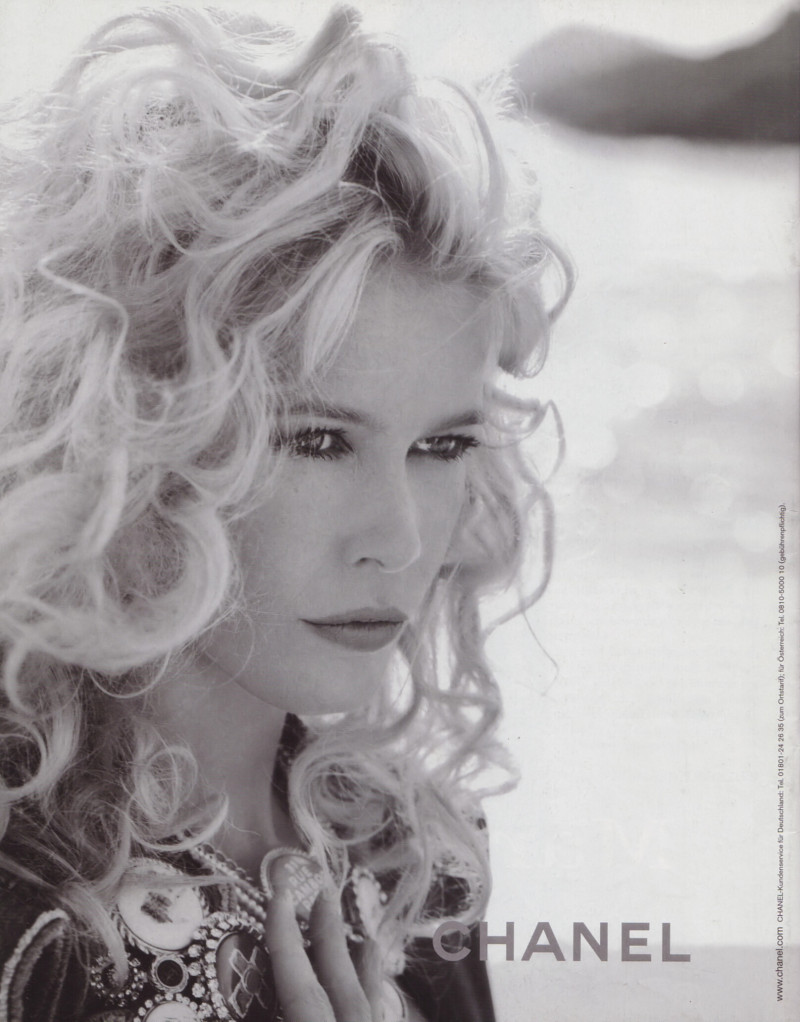 Claudia Schiffer featured in  the Chanel advertisement for Spring/Summer 2008