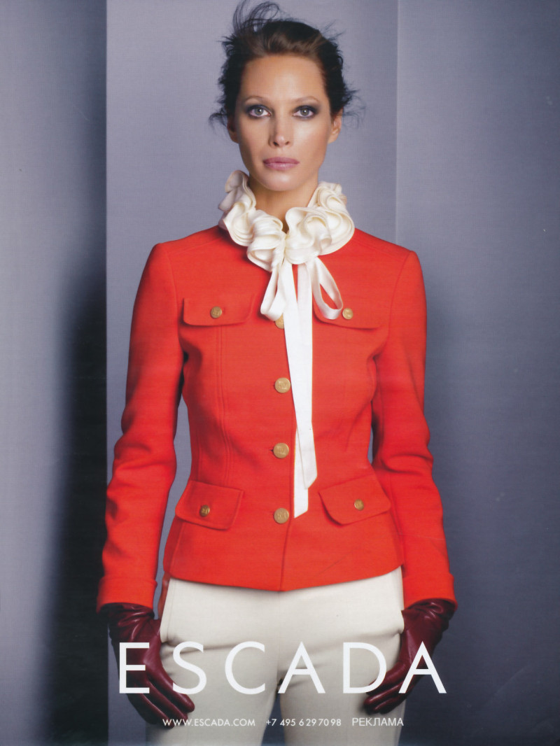 Christy Turlington featured in  the Escada advertisement for Autumn/Winter 2008