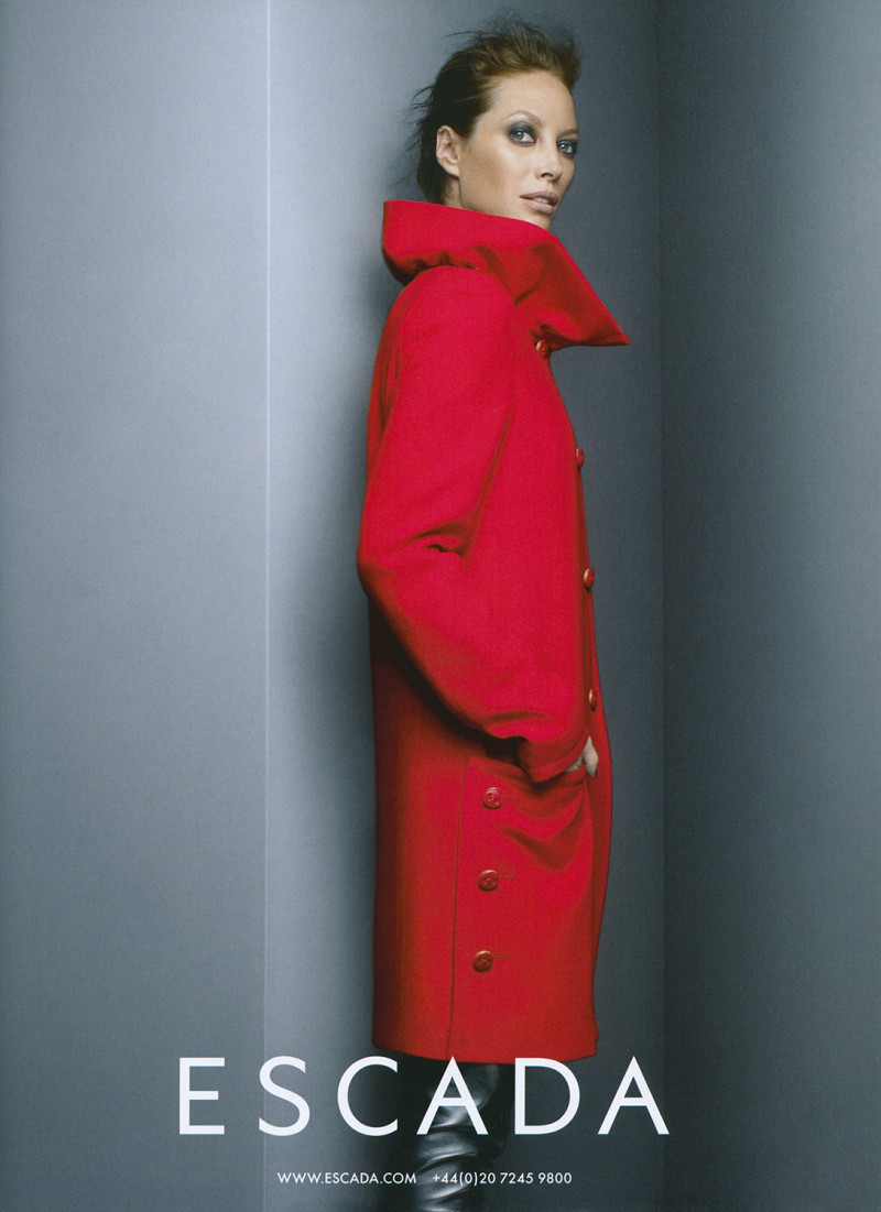 Christy Turlington featured in  the Escada advertisement for Autumn/Winter 2008