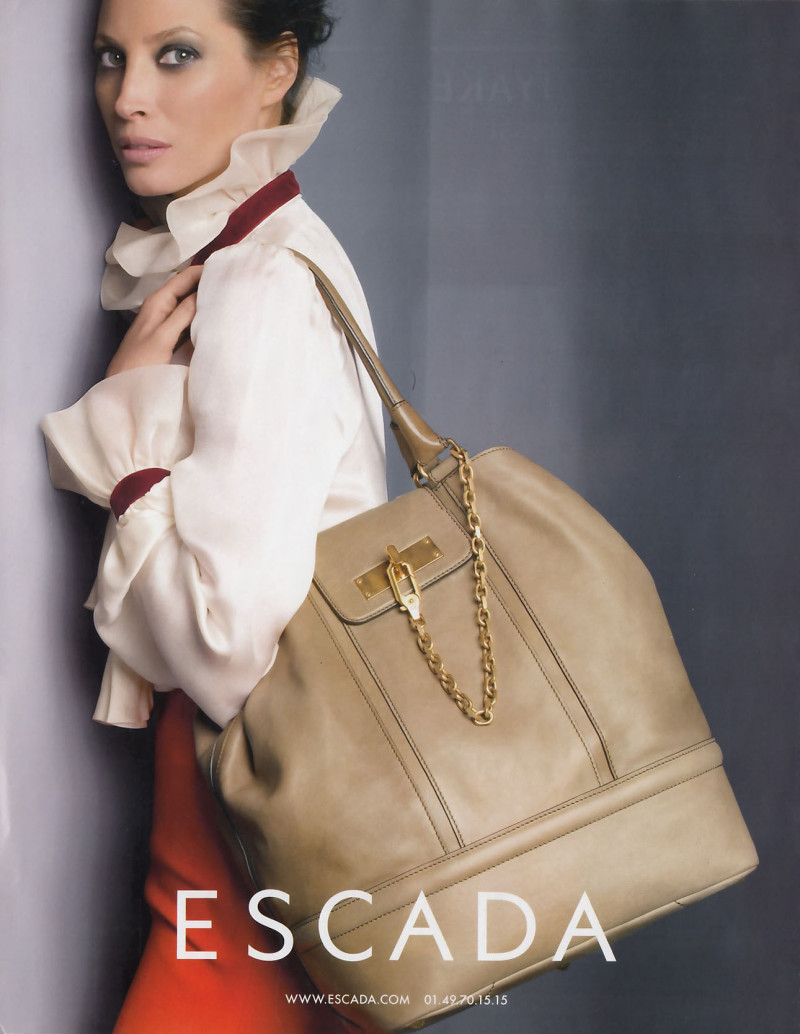 Christy Turlington featured in  the Escada advertisement for Autumn/Winter 2008