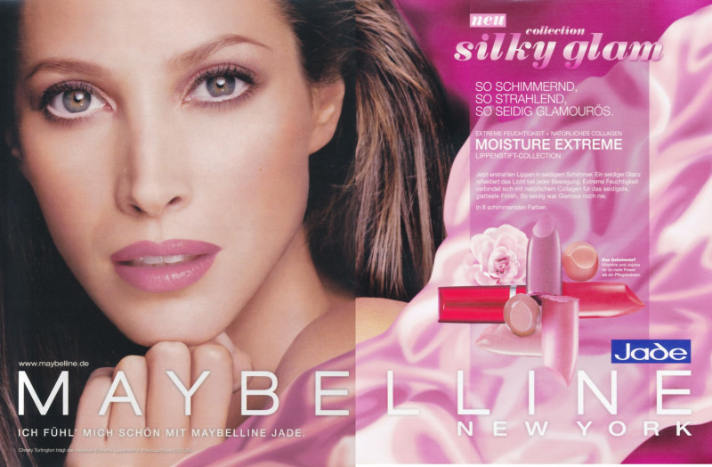 Christy Turlington featured in  the Maybelline advertisement for Autumn/Winter 2008