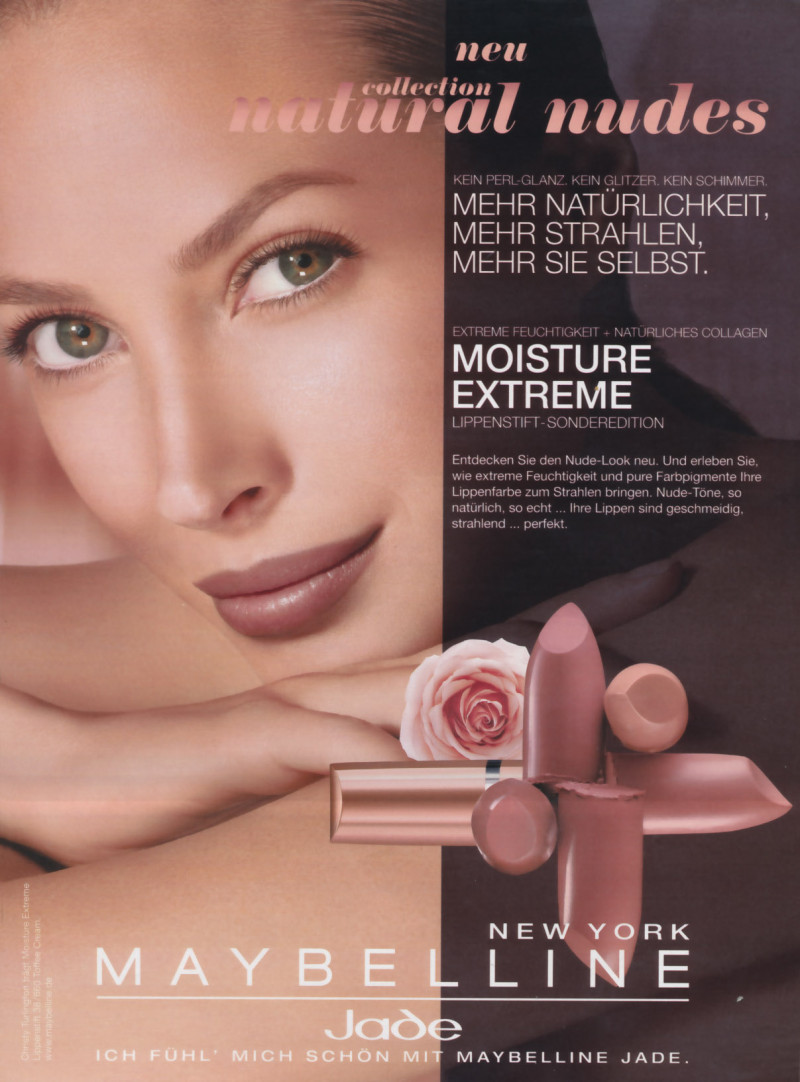 Christy Turlington featured in  the Maybelline advertisement for Autumn/Winter 2008