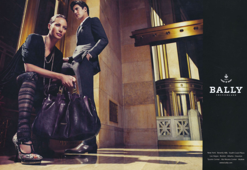 Christy Turlington featured in  the Bally advertisement for Autumn/Winter 2009