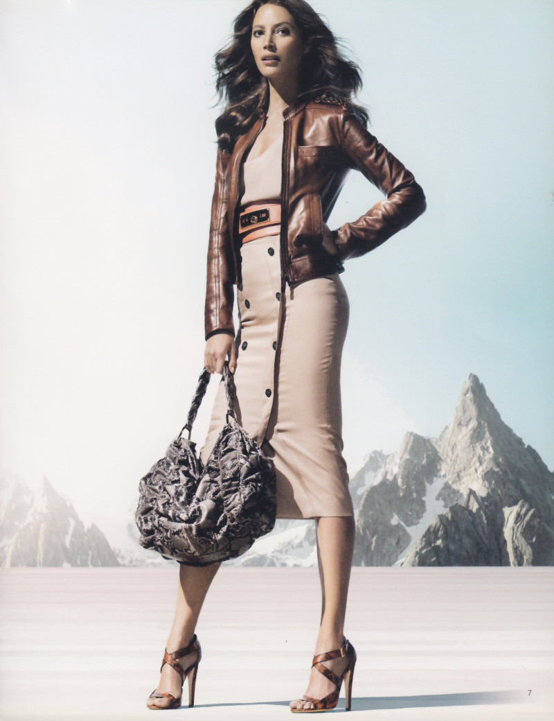 Christy Turlington featured in  the Bally advertisement for Spring/Summer 2010