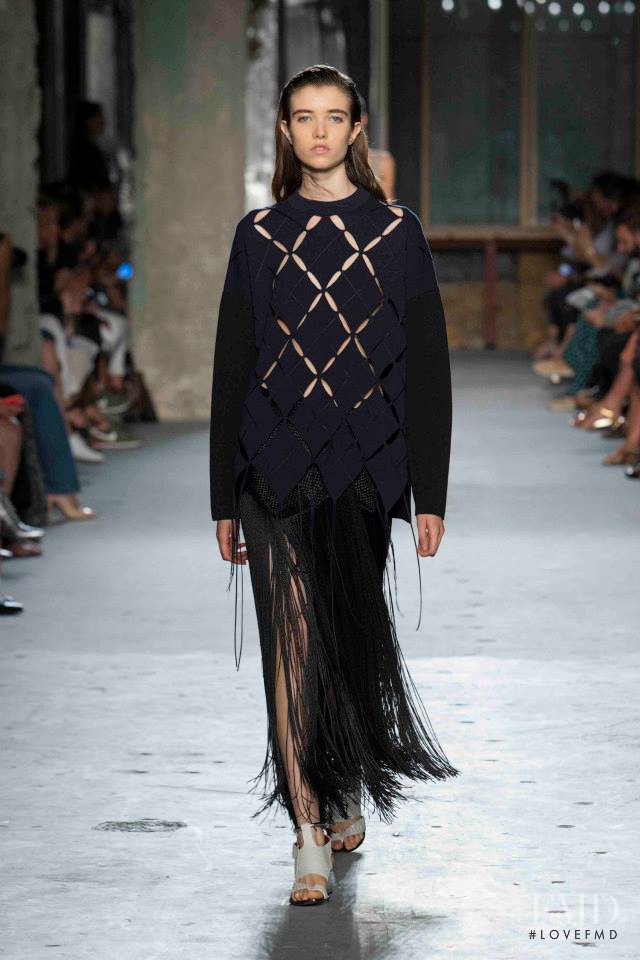 Grace Hartzel featured in  the Proenza Schouler fashion show for Spring/Summer 2015