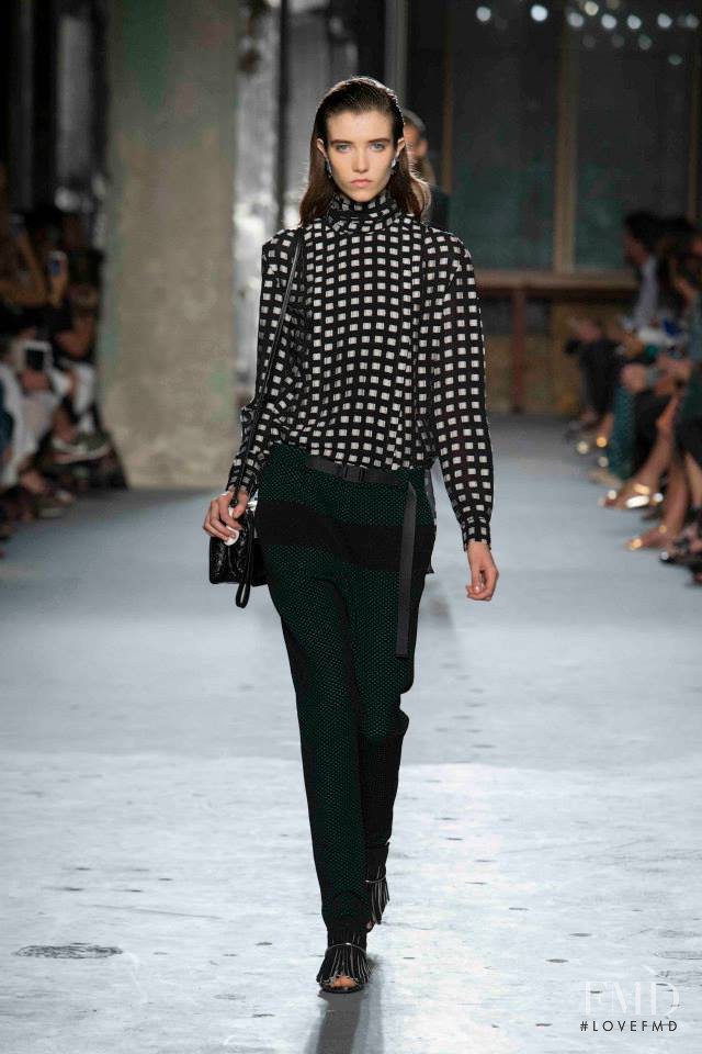 Grace Hartzel featured in  the Proenza Schouler fashion show for Spring/Summer 2015