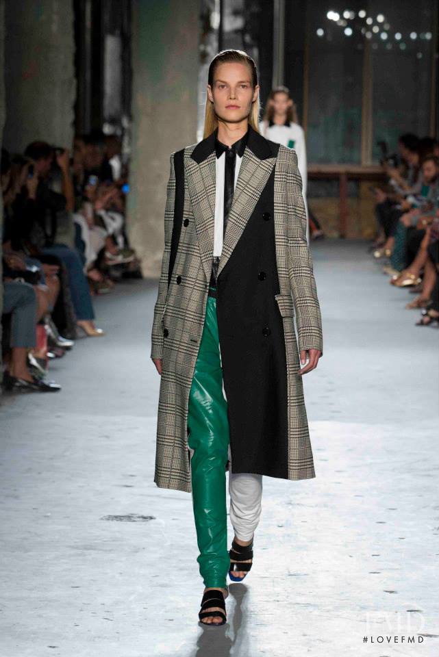 Suvi Koponen featured in  the Proenza Schouler fashion show for Spring/Summer 2015