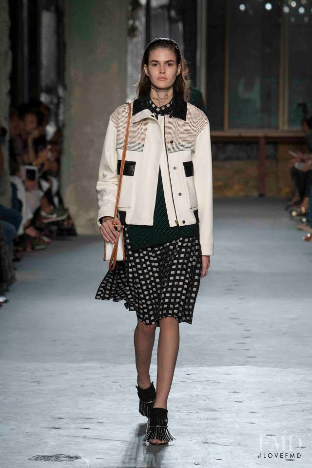 Vanessa Moody featured in  the Proenza Schouler fashion show for Spring/Summer 2015