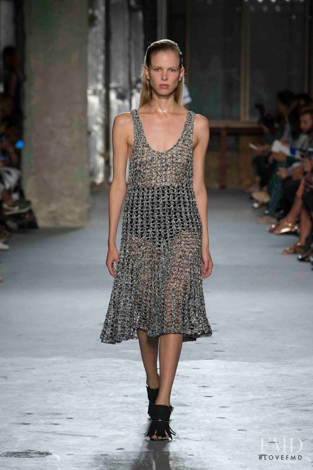 Lina Berg featured in  the Proenza Schouler fashion show for Spring/Summer 2015
