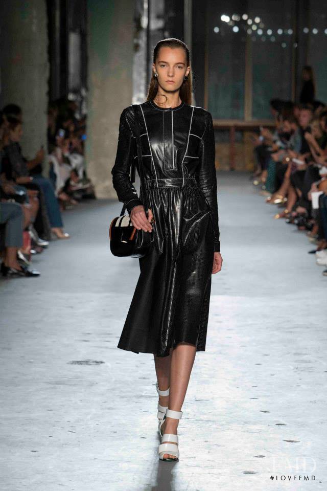 Irina Liss featured in  the Proenza Schouler fashion show for Spring/Summer 2015