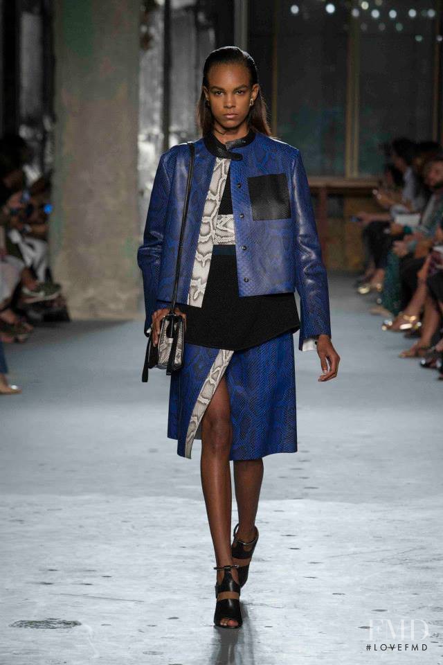 Emely Montero featured in  the Proenza Schouler fashion show for Spring/Summer 2015