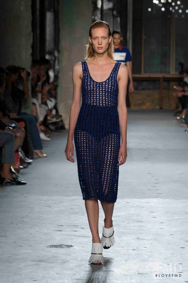 Annely Bouma featured in  the Proenza Schouler fashion show for Spring/Summer 2015