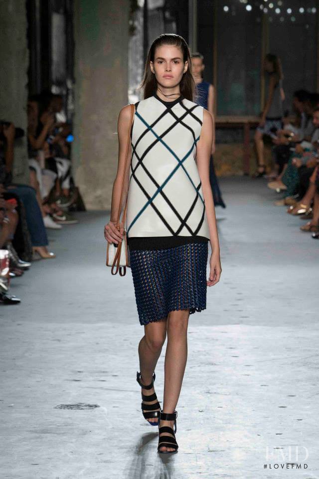 Vanessa Moody featured in  the Proenza Schouler fashion show for Spring/Summer 2015