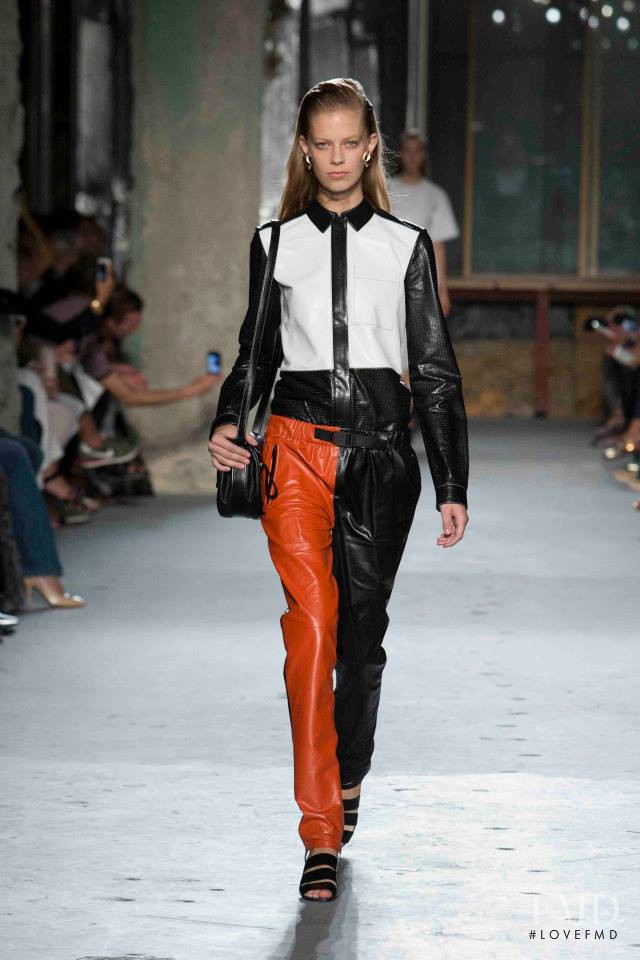 Lexi Boling featured in  the Proenza Schouler fashion show for Spring/Summer 2015