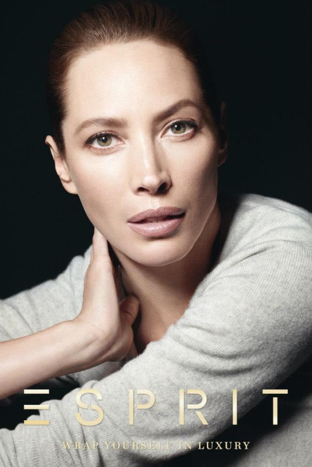 Christy Turlington featured in  the Esprit advertisement for Holiday 2012