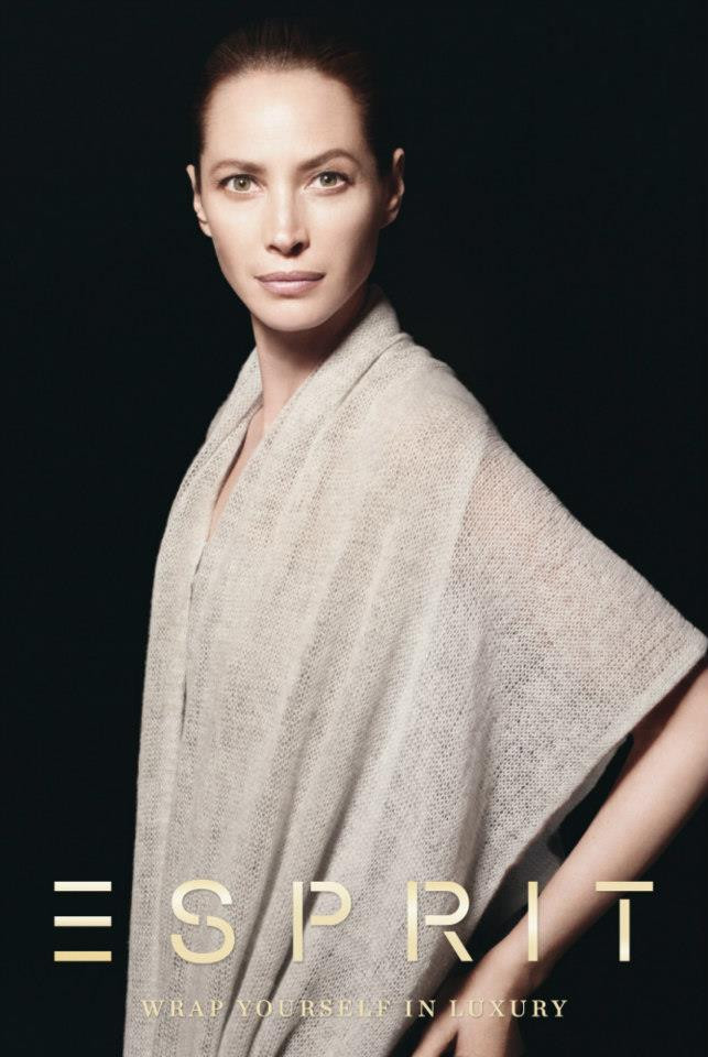 Christy Turlington featured in  the Esprit advertisement for Holiday 2012