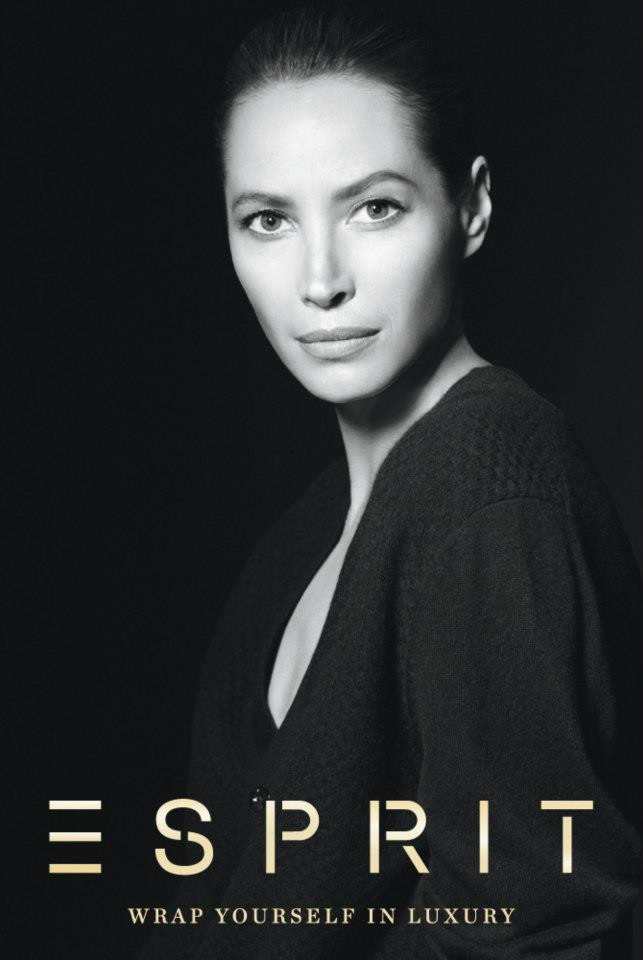 Christy Turlington featured in  the Esprit advertisement for Holiday 2012