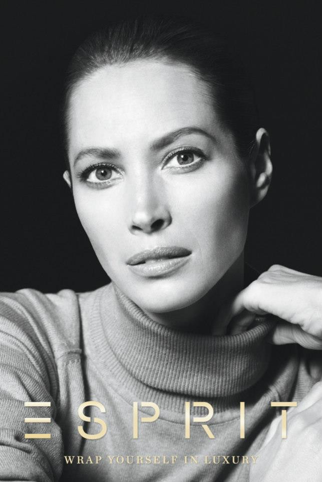 Christy Turlington featured in  the Esprit advertisement for Holiday 2012