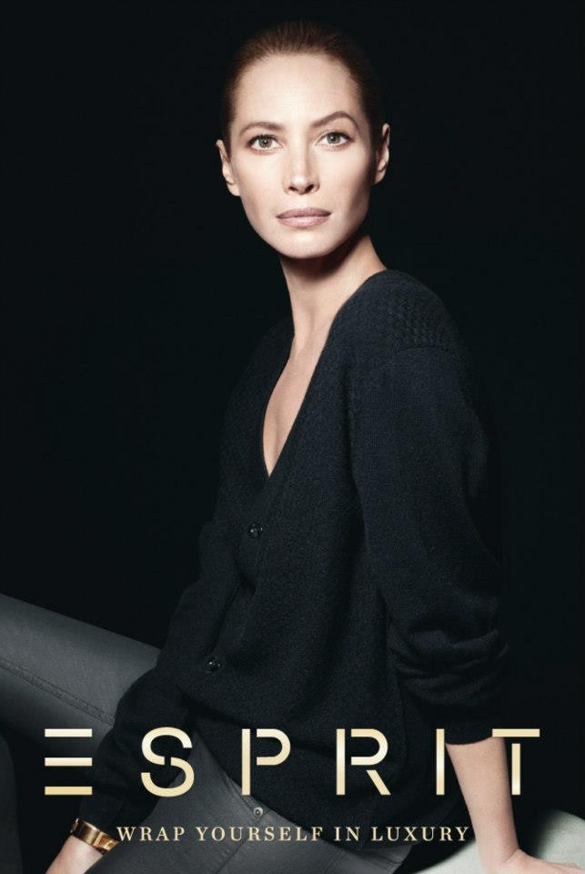 Christy Turlington featured in  the Esprit advertisement for Holiday 2012