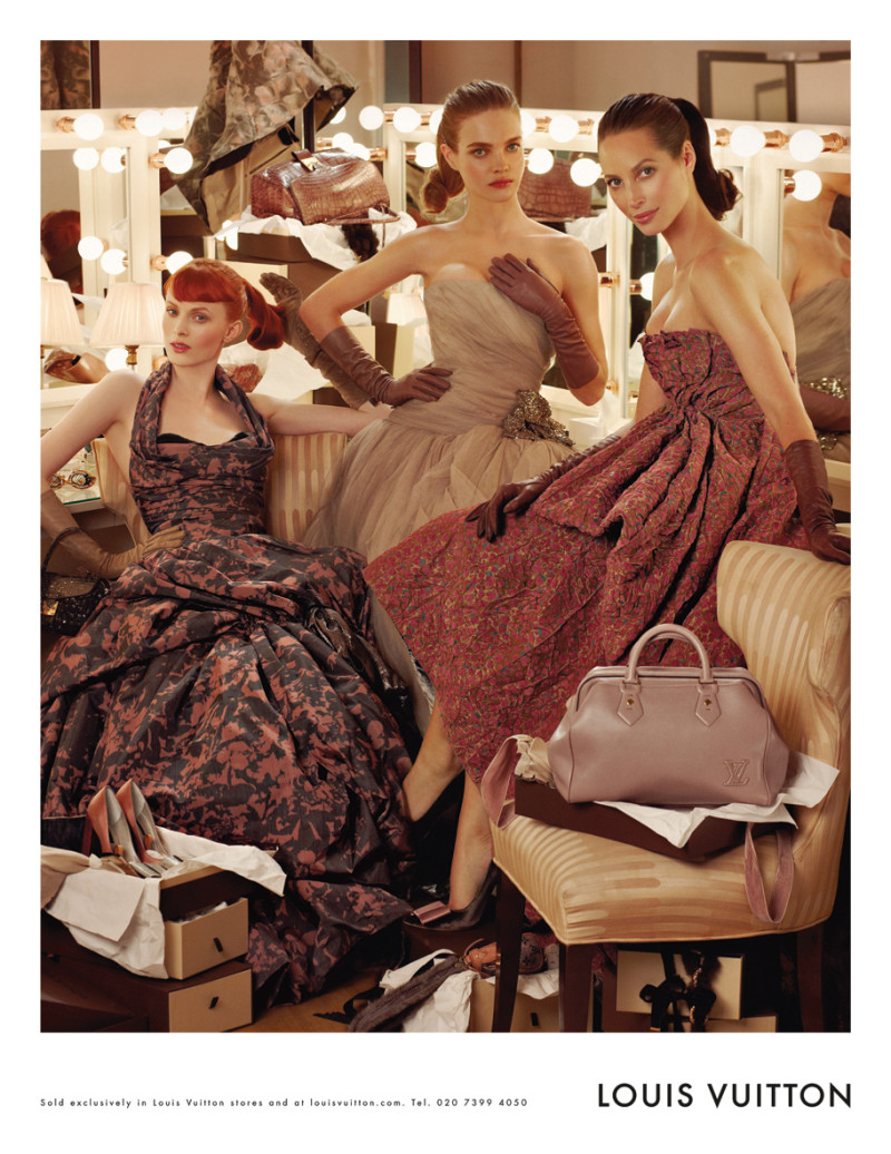 Christy Turlington featured in  the Louis Vuitton advertisement for Autumn/Winter 2014