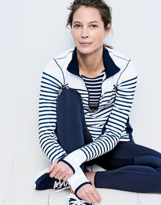 Christy Turlington featured in  the J.Crew Sport advertisement for Spring/Summer 2017