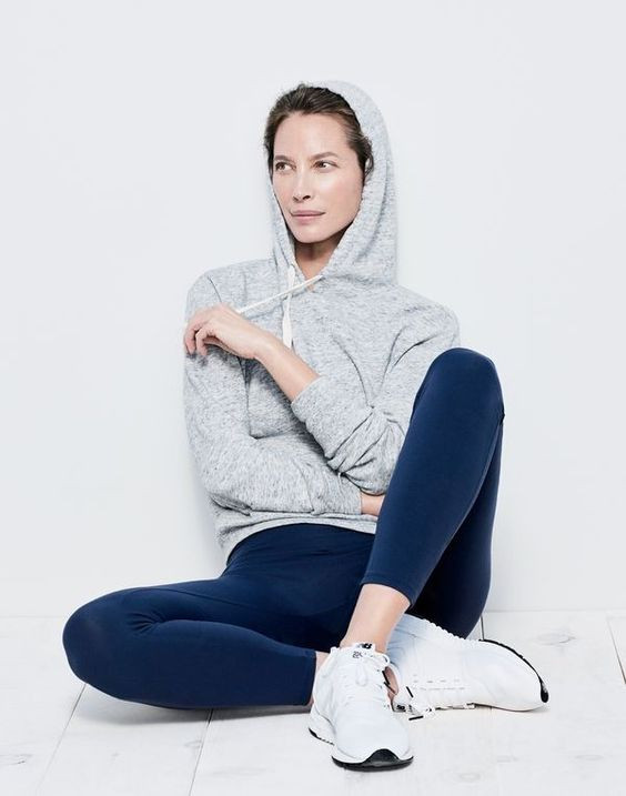 Christy Turlington featured in  the J.Crew Sport advertisement for Spring/Summer 2017