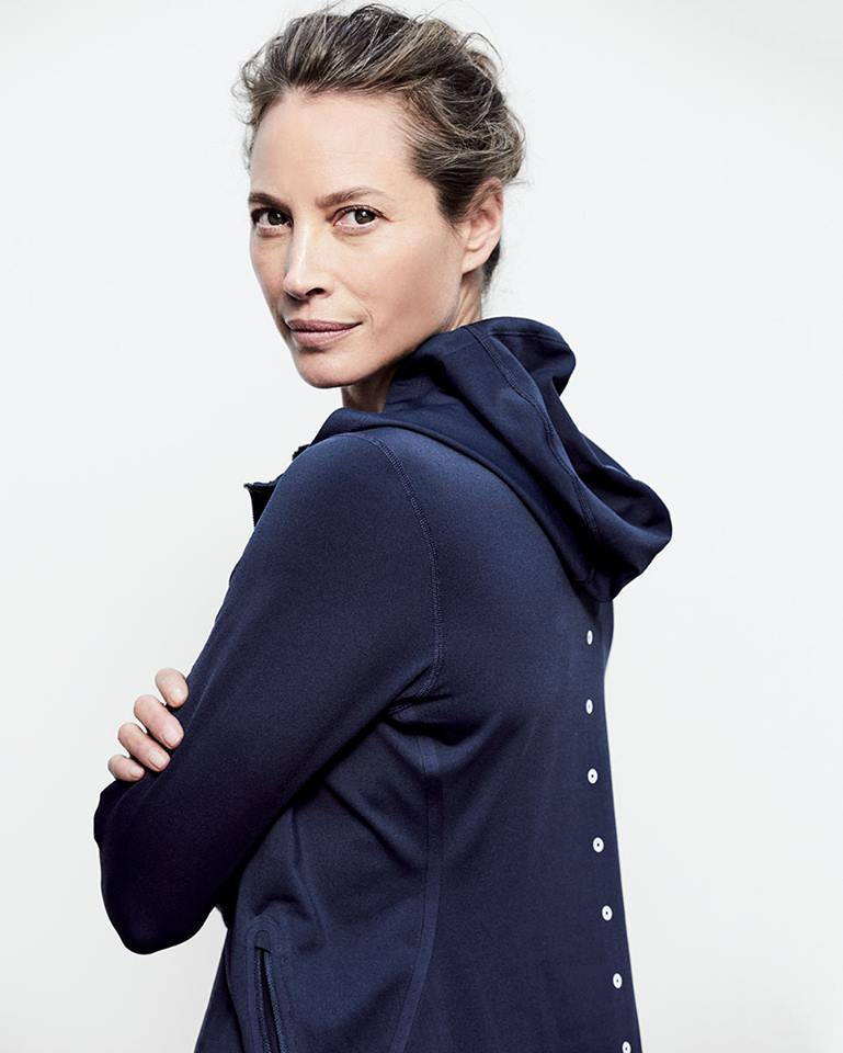 Christy Turlington featured in  the J.Crew Sport advertisement for Spring/Summer 2017