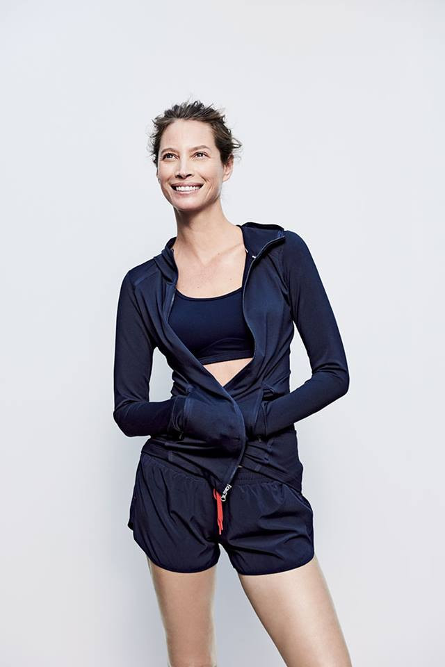 Christy Turlington featured in  the J.Crew Sport advertisement for Spring/Summer 2017