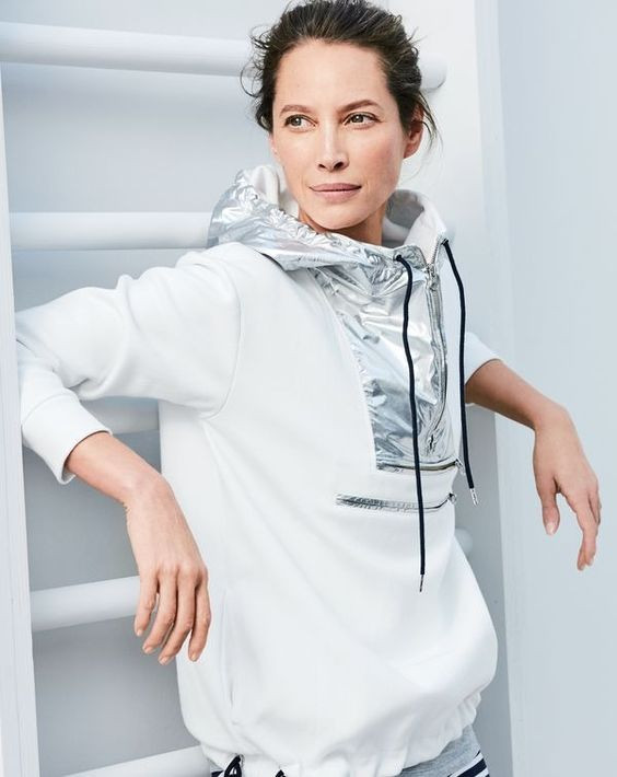 Christy Turlington featured in  the J.Crew Sport advertisement for Spring/Summer 2017