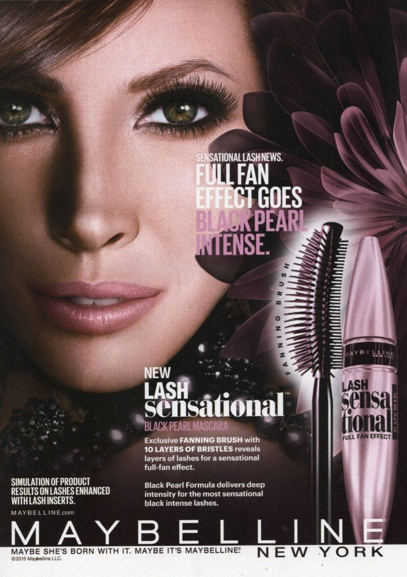 Christy Turlington featured in  the Maybelline advertisement for Autumn/Winter 2018