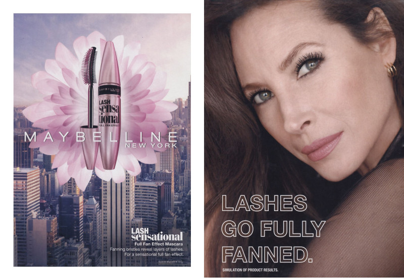 Christy Turlington featured in  the Maybelline advertisement for Autumn/Winter 2018