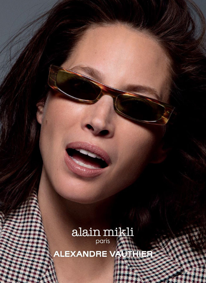 Christy Turlington featured in  the Alain Mikli advertisement for Spring/Summer 2019