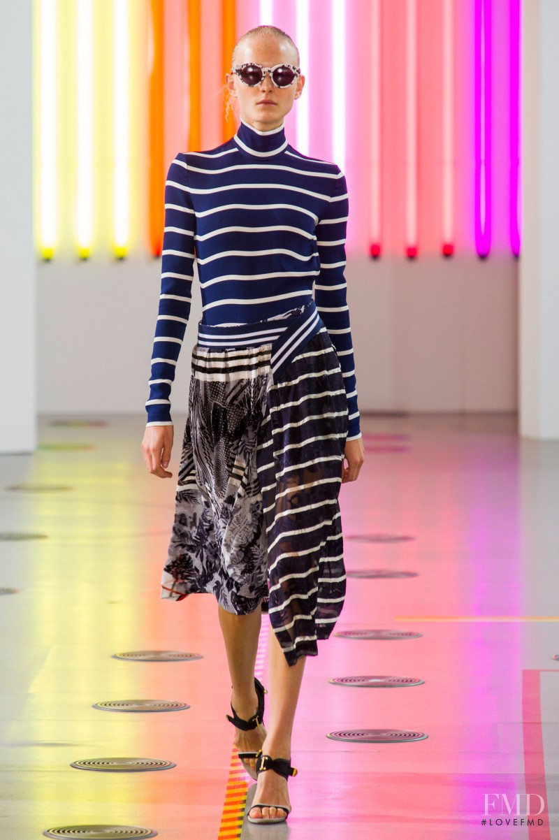 Maja Salamon featured in  the Preen by Thornton Bregazzi fashion show for Spring/Summer 2015