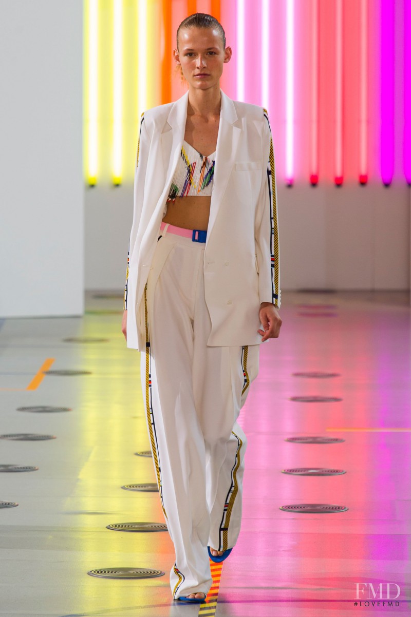 Emma  Oak featured in  the Preen by Thornton Bregazzi fashion show for Spring/Summer 2015