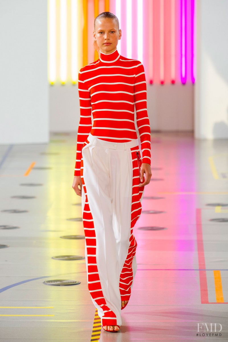 Elisabeth Erm featured in  the Preen by Thornton Bregazzi fashion show for Spring/Summer 2015