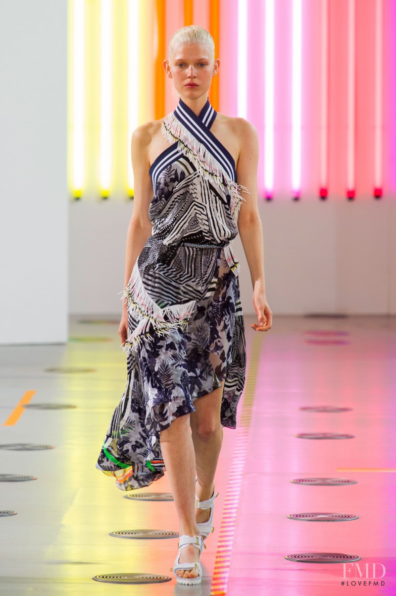 Ola Rudnicka featured in  the Preen by Thornton Bregazzi fashion show for Spring/Summer 2015