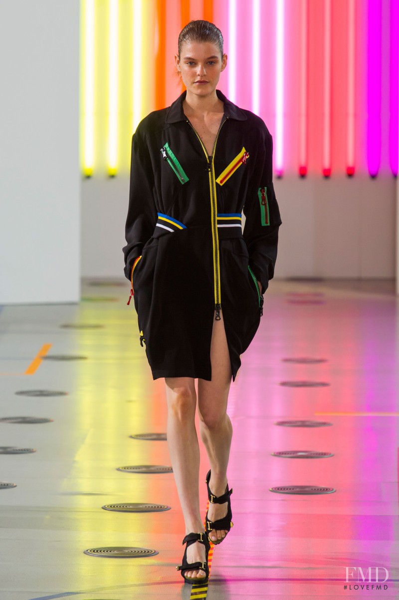 Kia Low featured in  the Preen by Thornton Bregazzi fashion show for Spring/Summer 2015