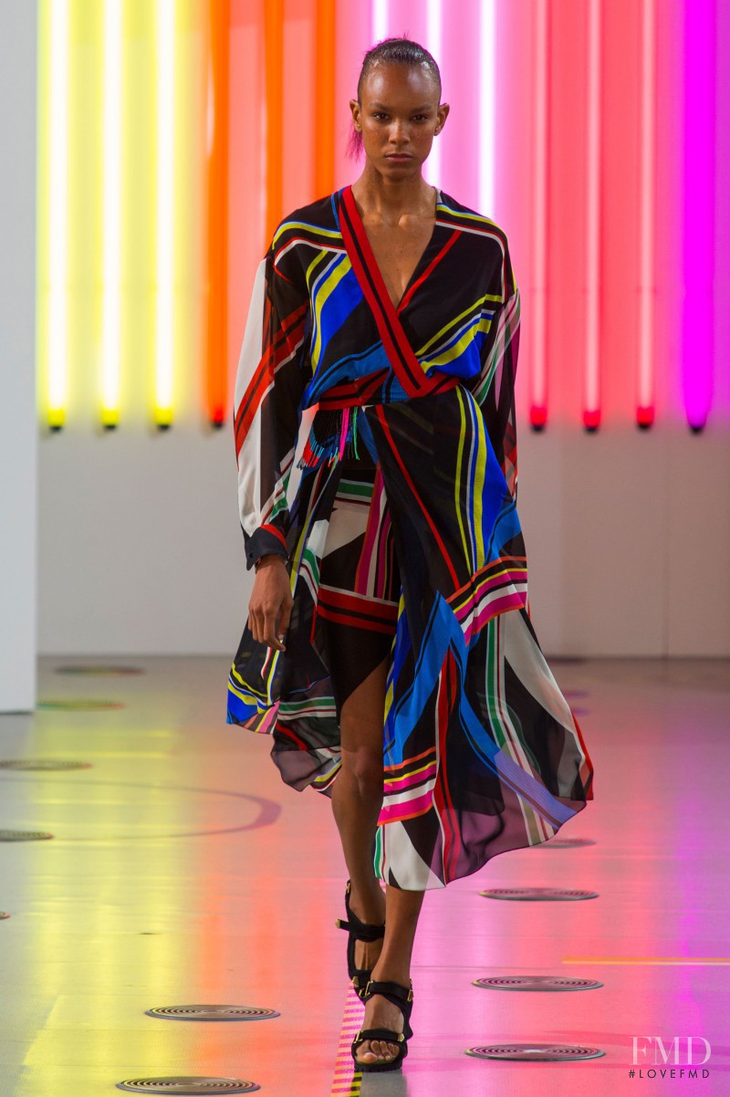 Emely Montero featured in  the Preen by Thornton Bregazzi fashion show for Spring/Summer 2015