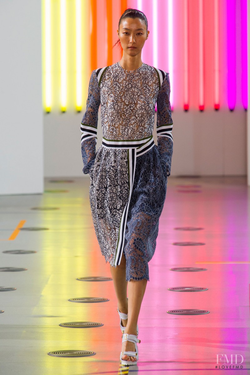 Ji Hye Park featured in  the Preen by Thornton Bregazzi fashion show for Spring/Summer 2015