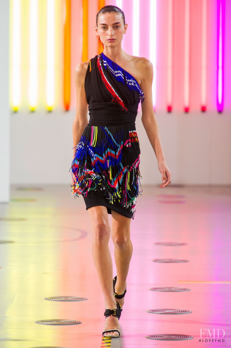 Rosemary Smith featured in  the Preen by Thornton Bregazzi fashion show for Spring/Summer 2015