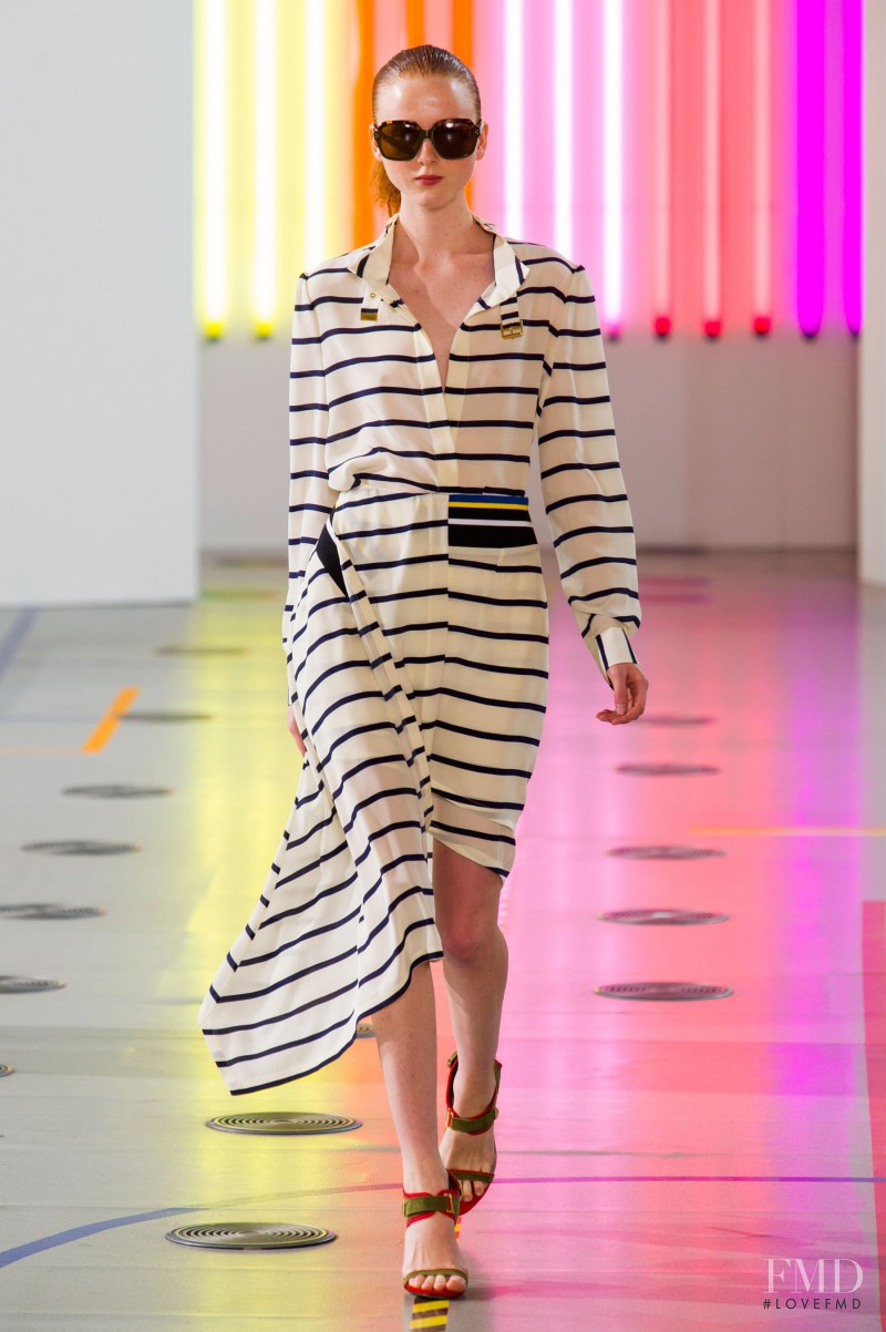 Madison Stubbington featured in  the Preen by Thornton Bregazzi fashion show for Spring/Summer 2015