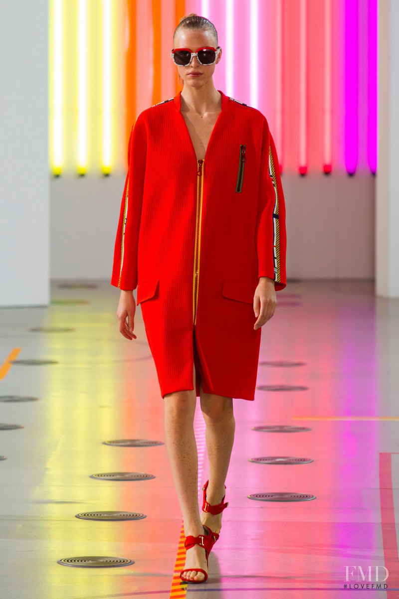 Hedvig Palm featured in  the Preen by Thornton Bregazzi fashion show for Spring/Summer 2015