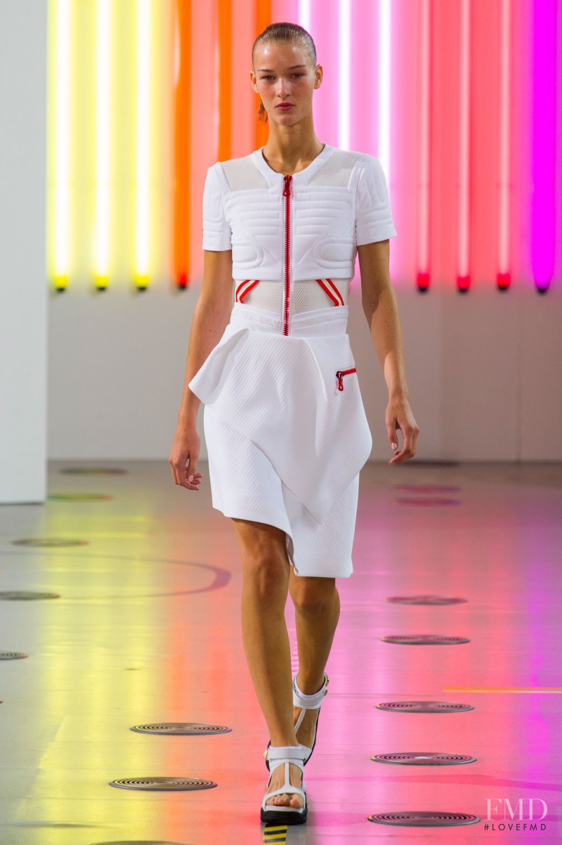 Elena Bartels featured in  the Preen by Thornton Bregazzi fashion show for Spring/Summer 2015