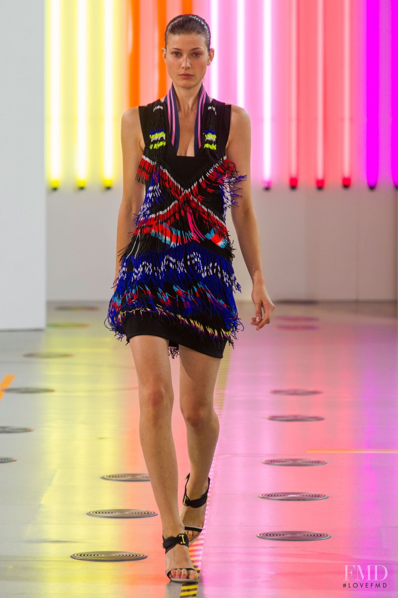 Larissa Hofmann featured in  the Preen by Thornton Bregazzi fashion show for Spring/Summer 2015