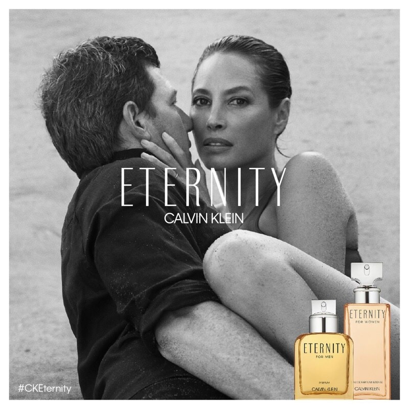 Christy Turlington featured in  the Calvin Klein Fragrance Eternity advertisement for Spring/Summer 2022