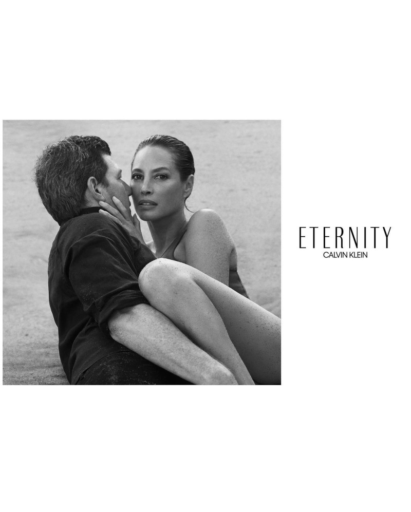 Christy Turlington featured in  the Calvin Klein Fragrance Eternity advertisement for Spring/Summer 2022