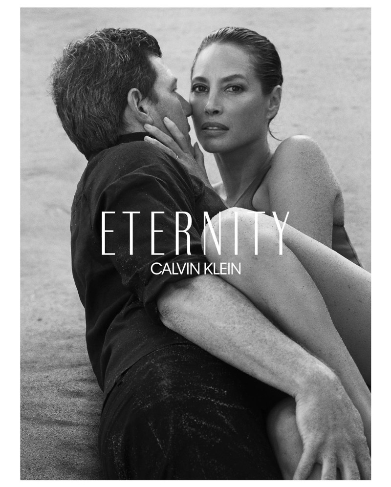 Christy Turlington featured in  the Calvin Klein Fragrance Eternity advertisement for Spring/Summer 2022