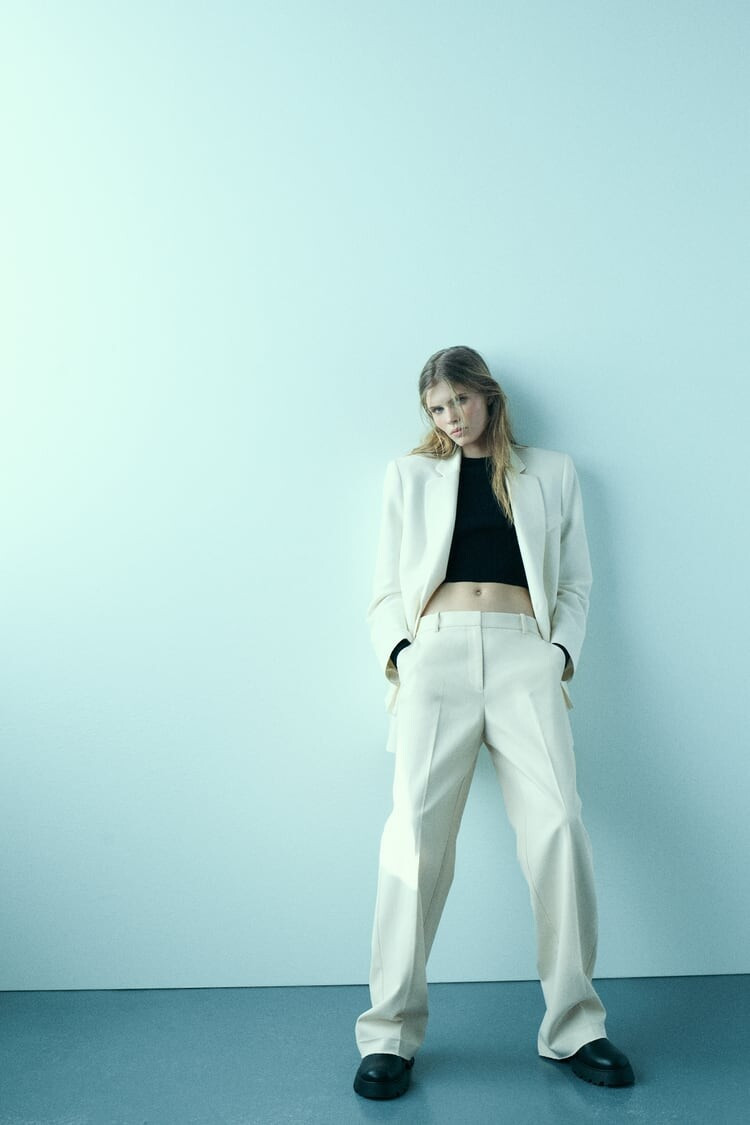 Ida Heiner featured in  the Zara advertisement for Spring/Summer 2023